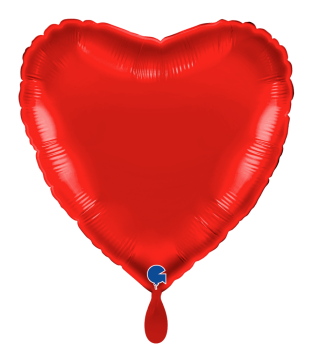 Folienballon - Herz rot - ø 45cm